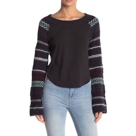 NWT MSRP $98 Free People Fairground Thermal Top Women's Size Small - Picture 3 of 12